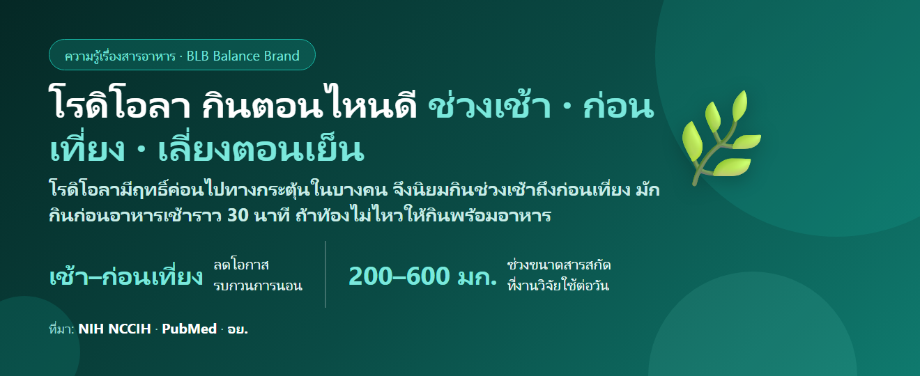 โรดิโอลา (Rhodiola) กินตอนไหนดี? ทำไมควรกินช่วงเช้า ท้องว่างหรือพร้อมอาหาร และควรพักเป็นรอบไหม