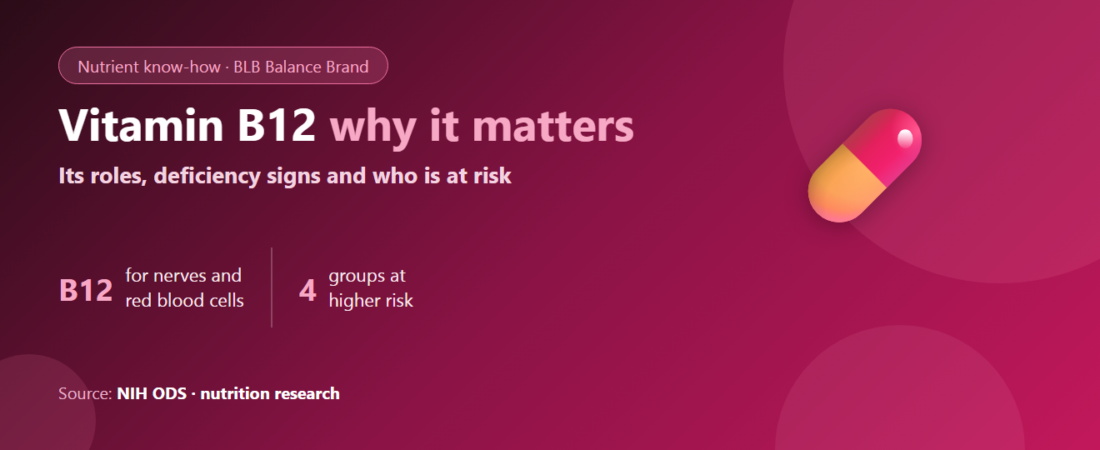 What Is Vitamin B12? Why It Matters, Signs of Deficiency and Who Is at Risk (Research-Based)
